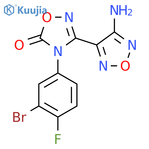 3-(4-Amino-1,2,5-oxadiazol-3-yl)-4-(3-bromo-4-fluorophenyl)-1,2,4-oxadiazol-5(4H)-one structure