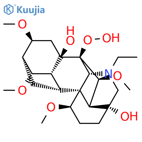 Aconitane-1,4,6,7,8,14,16-heptol; (1α,5β,6β,14α,16β)-form, 7-Hydroperoxide, O1,O6,O14,O16-tetra-Me, N-Et structure