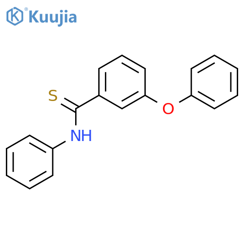 BENZENECARBOTHIOAMIDE, 3-PHENOXY-N-PHENYL- structure