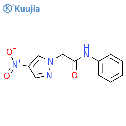 2-(4-Nitro-pyrazol-1-yl)-N-phenyl-acetamide structure
