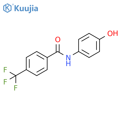 Benzamide, N-(4-hydroxyphenyl)-4-(trifluoromethyl)- structure