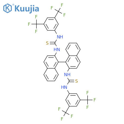 N,N'-(R)-[1,1'-Binaphthalene]-2,2'-diylbis[N'-[3,5-bis(trifluoromethyl)phenyl]thiourea] structure