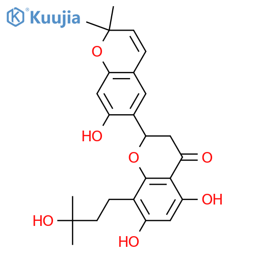 Euchrestaflavanone C; (S)-form, 2'',3''-Dihydro, 3''-hydroxy structure