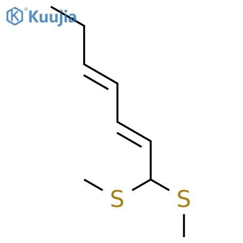 2,4-HEPTADIENE, 1,1-BIS(METHYLTHIO)- structure