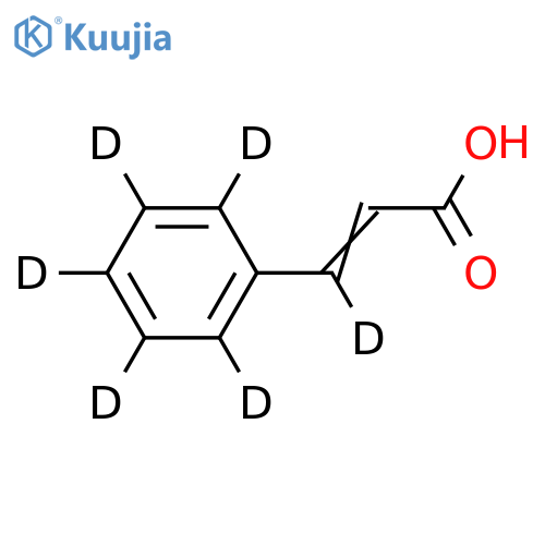 2-Propenoic-3-d acid,3-(phenyl-d5)- (9CI) structure