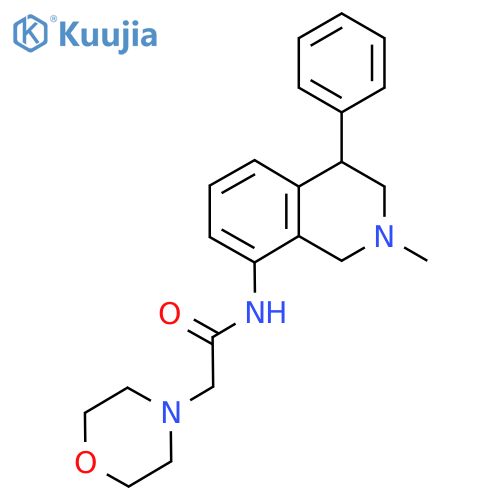 N-(1,2,3,4-Tetrahydro-2-methyl-4-phenyl-8-isoquinolinyl)-4-morpholineacetamide structure
