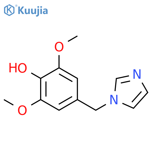 Phenol, 4-(1H-imidazol-1-ylmethyl)-2,6-dimethoxy- structure