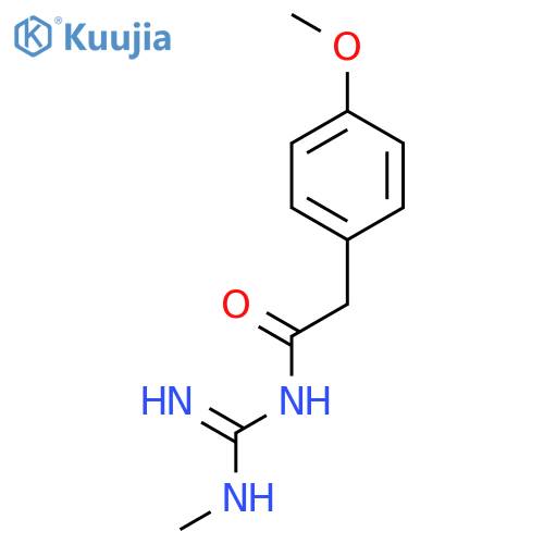 Benzeneacetamide, 4-methoxy-N-[imino(methylamino)methyl]- structure