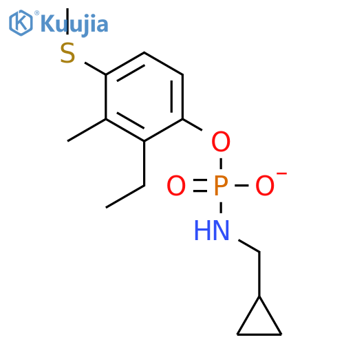 PHOSPHORAMIDIC ACID, (CYCLOPROPYLMETHYL)-, ETHYL3-METHYL-4-(METHYLTHIO)PHENYL ESTER structure