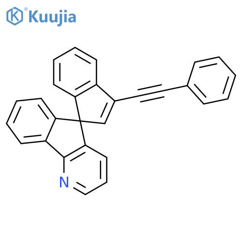 Spiro[1H-indene-1,5'-[5H]indeno[1,2-b]pyridine], 3-(phenylethynyl)- structure