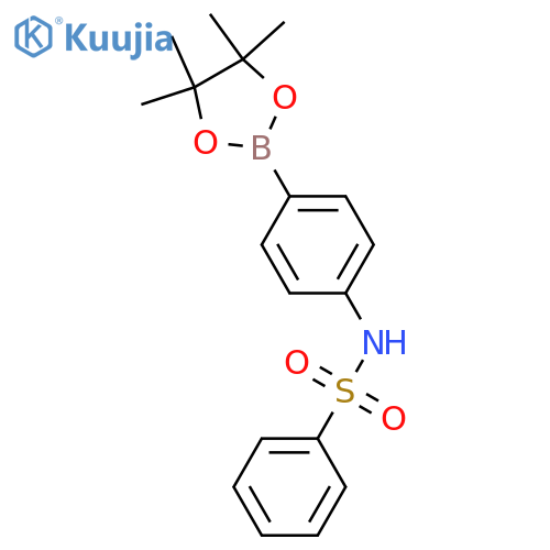 N-[4-(Tetramethyl-1,3,2-dioxaborolan-2-yl)phenyl]benzenesulfonamide structure