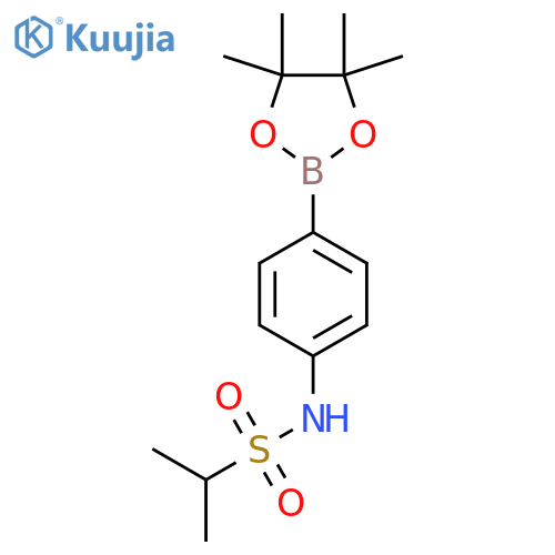 N-[4-(4,4,5,5-Tetramethyl-1,3,2-dioxaborolan-2-yl)phenyl]propane-2-sulfonamide structure
