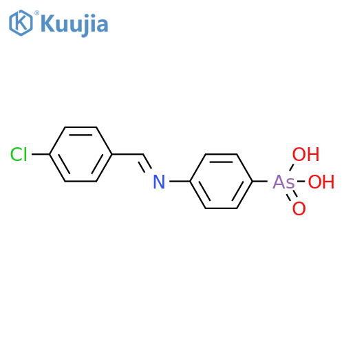 Arsonic acid, [4-[[(4-chlorophenyl)methylene]amino]phenyl]- structure