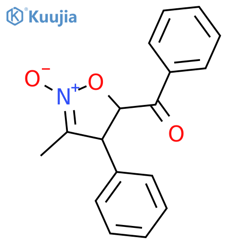 Methanone, (4,5-dihydro-3-methyl-2-oxido-4-phenyl-5-isoxazolyl)phenyl- structure