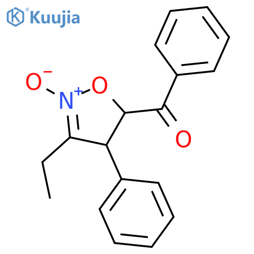 Methanone, (3-ethyl-4,5-dihydro-2-oxido-4-phenyl-5-isoxazolyl)phenyl- structure