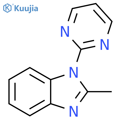 1H-Benzimidazole, 2-methyl-1-(2-pyrimidinyl)- structure