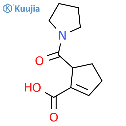 1-CYCLOPENTENE-1-CARBOXYLIC ACID, 5-(1-PYRROLIDINYLCARBONYL)- structure