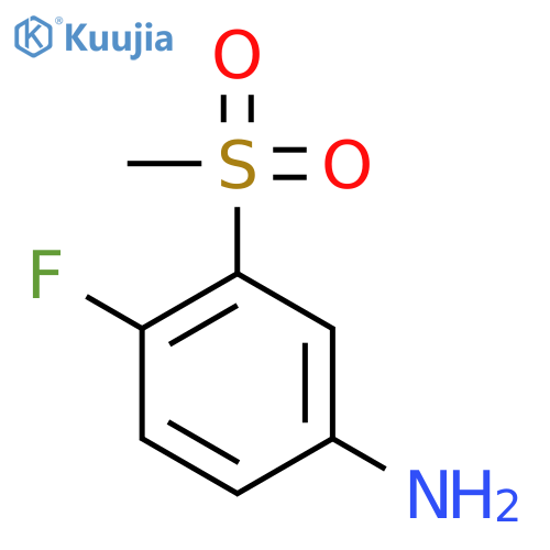 4-Fluoro-3-(methylsulphonyl)aniline structure