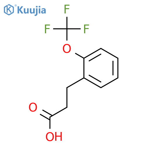 3-2-(TRIFLUOROMETHOXY)PHENYLPROPANOIC ACID structure