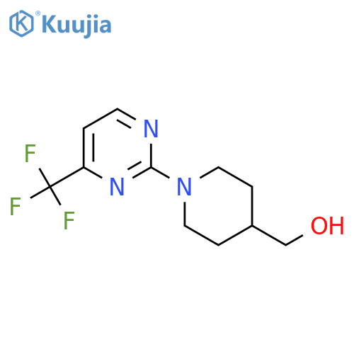 {1-[4-(Trifluoromethyl)pyrimidin-2-yl]piperidin-4-yl}methanol structure