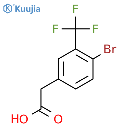 4-Bromo-3-(trifluoromethyl)phenylacetic Acid structure