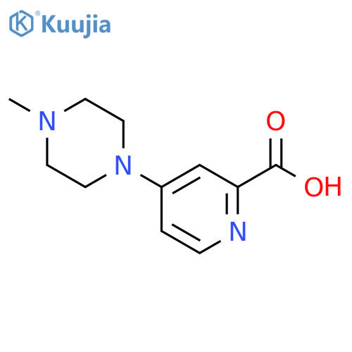 4-(4-methylpiperazin-1-yl)pyridine-2-carboxylic acid structure