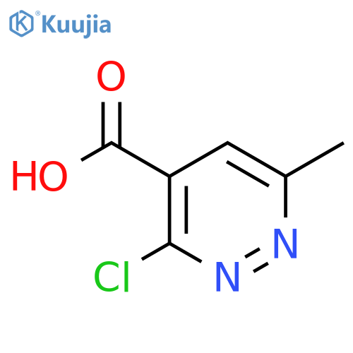3-Chloro-6-methylpyridazine-4-carboxylic acid structure