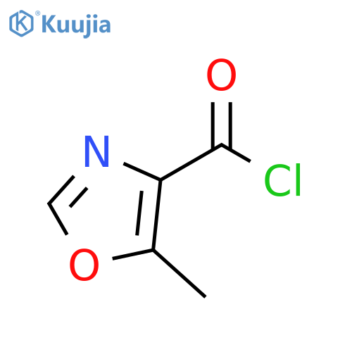 5-Methyl-1,3-oxazole-4-carbonyl chloride structure