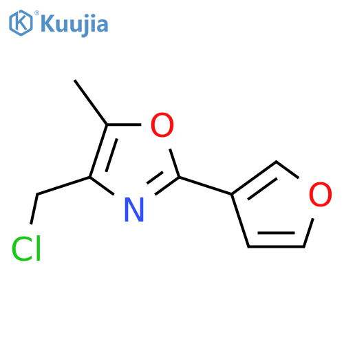 4-Chloromethyl-5-methyl-2-(furan-3-yl)oxazole structure
