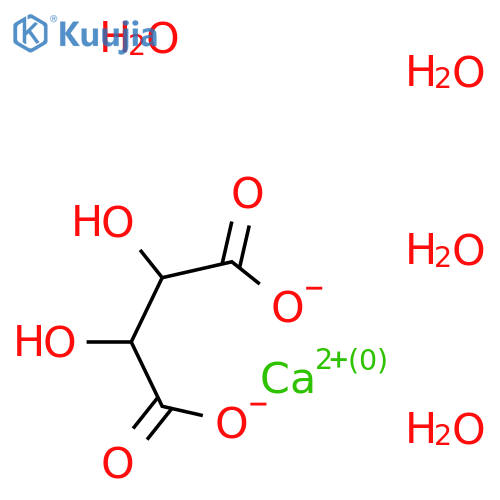 Calcium tartrate tetrahydrate structure