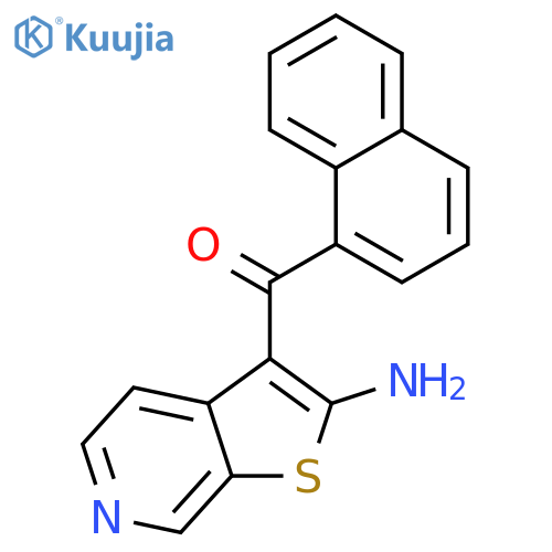 Methanone, (2-aminothieno[2,3-c]pyridin-3-yl)-1-naphthalenyl- structure