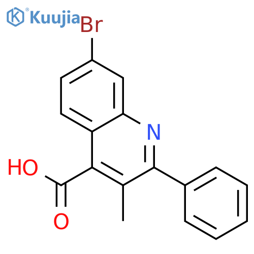 4-Quinolinecarboxylic acid, 7-bromo-3-methyl-2-phenyl- structure