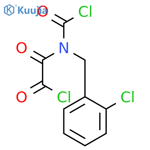 Acetyl chloride, [(chlorocarbonyl)[(2-chlorophenyl)methyl]amino]oxo- structure