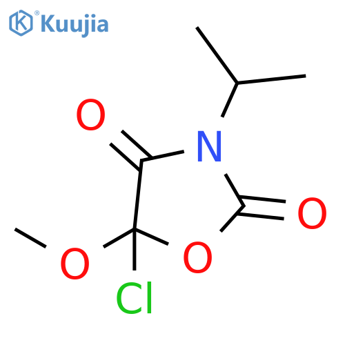 2,4-Oxazolidinedione, 5-chloro-5-methoxy-3-(1-methylethyl)- structure
