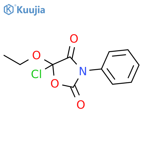 2,4-OXAZOLIDINEDIONE, 5-CHLORO-5-ETHOXY-3-PHENYL- structure