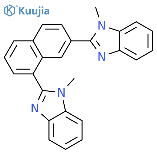 1H-BENZIMIDAZOLE, 2,2'-(1,7-NAPHTHALENEDIYL)BIS[1-METHYL- structure