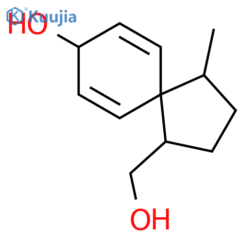 SPIRO[4.5]DECA-6,9-DIENE-1-METHANOL, 8-HYDROXY-4-METHYL- structure