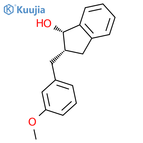 1H-INDEN-1-OL, 2,3-DIHYDRO-2-[(3-METHOXYPHENYL)METHYL]-, CIS- structure