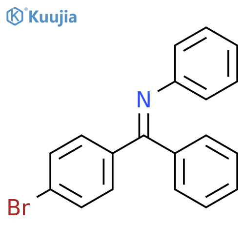 BENZENAMINE, N-[(4-BROMOPHENYL)PHENYLMETHYLENE]- structure