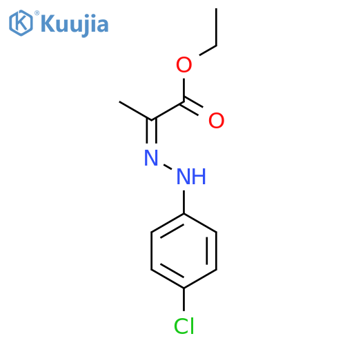 Propanoic acid, 2-[2-(4-chlorophenyl)hydrazinylidene]-, ethyl ester, (2E)- structure