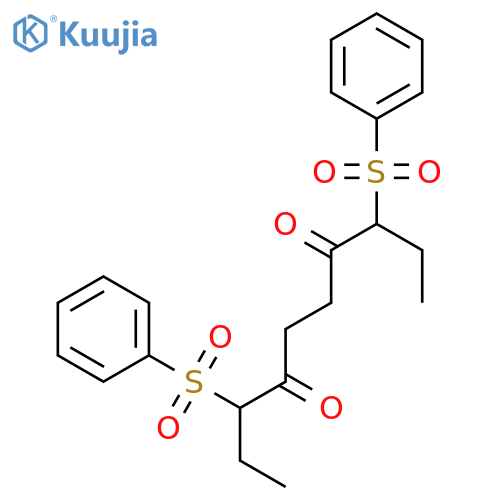 4,7-Decanedione, 3,8-bis(phenylsulfonyl)- structure