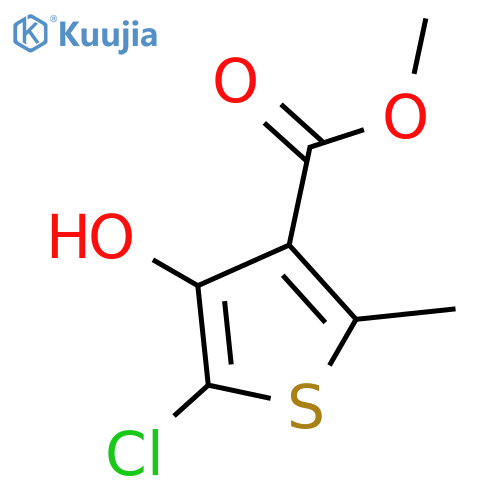 methyl 5-chloro-4-hydroxy-2-methylthiophene-3-carboxylate structure