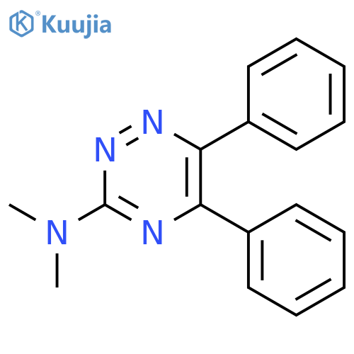 1,2,4-Triazin-3-amine, N,N-dimethyl-5,6-diphenyl- structure