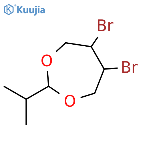 1,3-DIOXEPANE, 5,6-DIBROMO-2-(1-METHYLETHYL)- structure