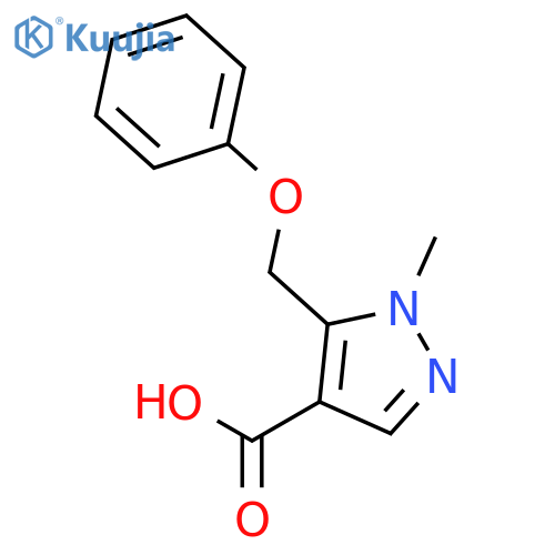 1H-Pyrazole-4-carboxylic acid, 1-methyl-5-(phenoxymethyl)- structure