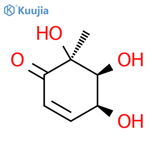 2-CYCLOHEXEN-1-ONE, 4,5,6-TRIHYDROXY-6-METHYL-, (4S,5S,6S)- structure