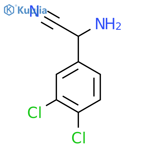 Amino(3,4-dichlorophenyl)acetonitrile structure