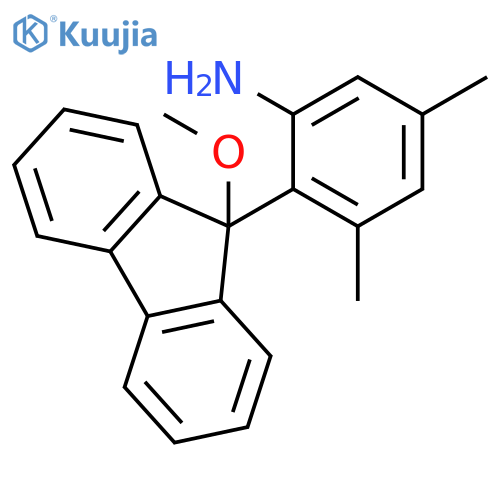 2-(9-Methoxy-9H-fluoren-9-YL)-3,5-dimethylaniline structure