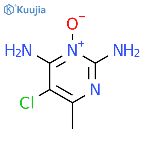 2,4-Pyrimidinediamine, 5-chloro-6-methyl-, 3-oxide structure