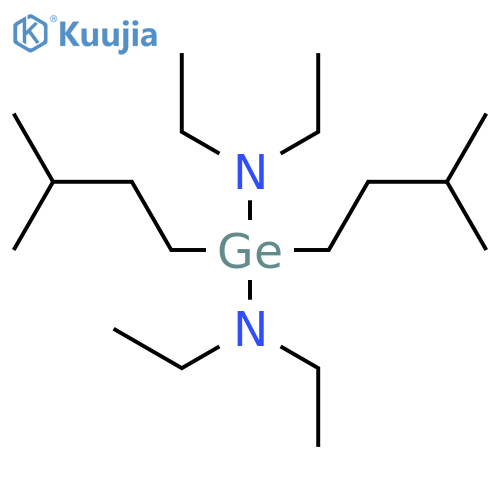 N,N,N',N'-Tetraethyl-1,1-bis(3-methylbutyl)germanediamine structure